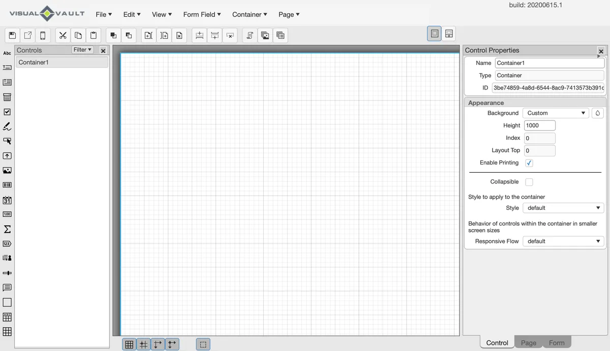 VisualVault project screenshot